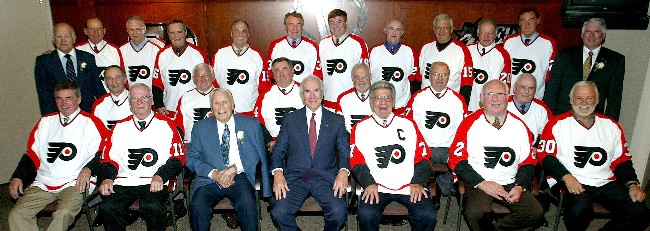flyer history 1967 68 philadelphia flyers reunion team photo 1967 flyers roster