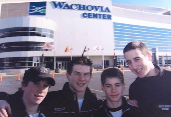 Philadelphia area members of the Shattuck-St. Mary's high school hockey 
